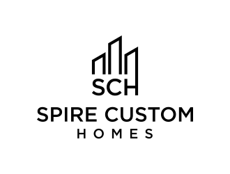 Spire Custom Homes logo design by funsdesigns