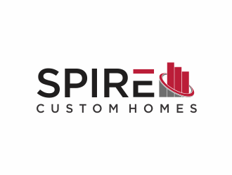 Spire Custom Homes logo design by santrie