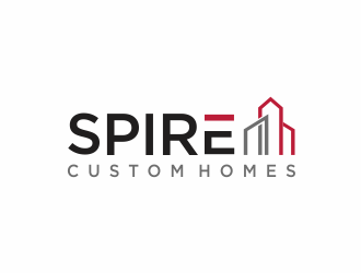 Spire Custom Homes logo design by santrie