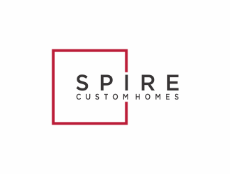 Spire Custom Homes logo design by santrie