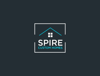 Spire Custom Homes logo design by luckyprasetyo