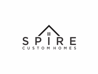 Spire Custom Homes logo design by santrie