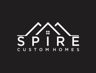 Spire Custom Homes logo design by santrie