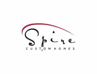 Spire Custom Homes logo design by santrie