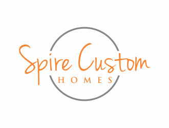 Spire Custom Homes logo design by santrie