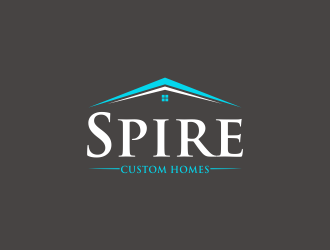 Spire Custom Homes logo design by luckyprasetyo