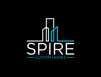 Spire Custom Homes logo design by luckyprasetyo