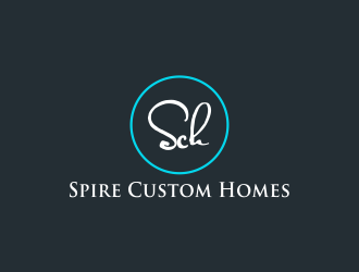 Spire Custom Homes logo design by luckyprasetyo