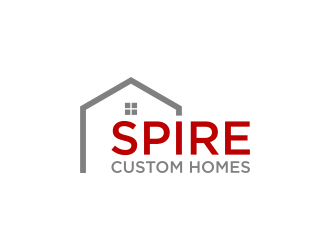 Spire Custom Homes logo design by Humhum