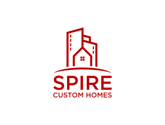 Spire Custom Homes logo design by Humhum