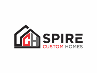 Spire Custom Homes logo design by Renaker