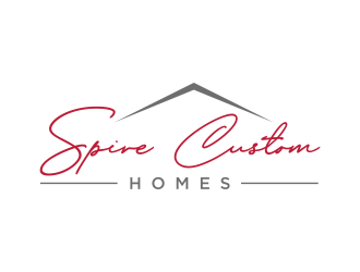 Spire Custom Homes logo design by GassPoll