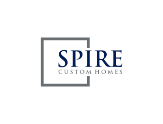 Spire Custom Homes logo design by GassPoll