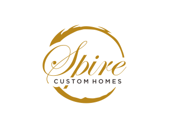 Spire Custom Homes logo design by GassPoll