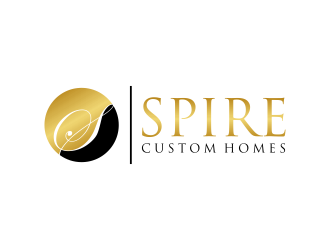 Spire Custom Homes logo design by GassPoll