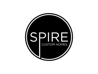 Spire Custom Homes logo design by GassPoll