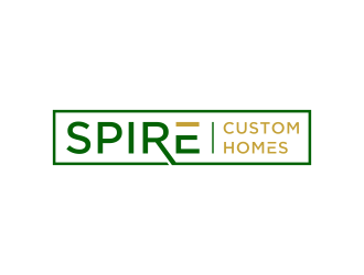 Spire Custom Homes logo design by Barkah