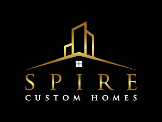 Spire Custom Homes logo design by maserik