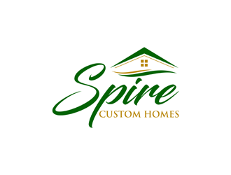 Spire Custom Homes logo design by alby