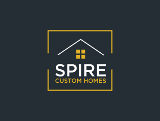 Spire Custom Homes logo design by luckyprasetyo