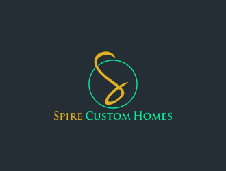 Spire Custom Homes logo design by luckyprasetyo