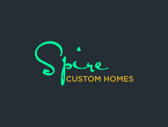 Spire Custom Homes logo design by luckyprasetyo