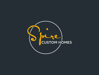 Spire Custom Homes logo design by luckyprasetyo