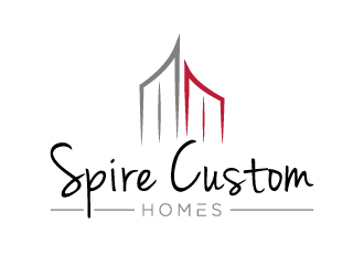 Spire Custom Homes logo design by Mirza