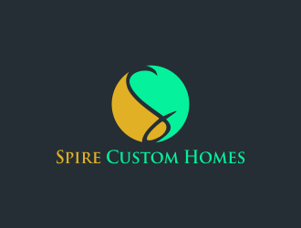 Spire Custom Homes logo design by luckyprasetyo