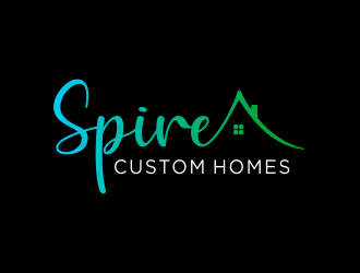 Spire Custom Homes logo design by hidro