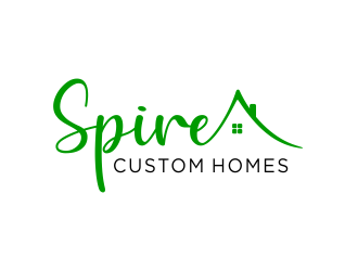 Spire Custom Homes logo design by hidro