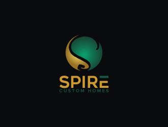 Spire Custom Homes logo design by pakderisher