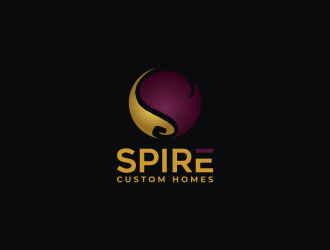 Spire Custom Homes logo design by pakderisher