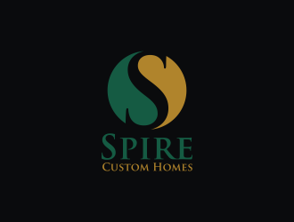 Spire Custom Homes logo design by pakderisher