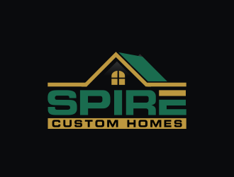 Spire Custom Homes logo design by pakderisher