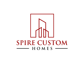 Spire Custom Homes logo design by asyqh