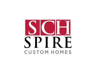 Spire Custom Homes logo design by MUNAROH