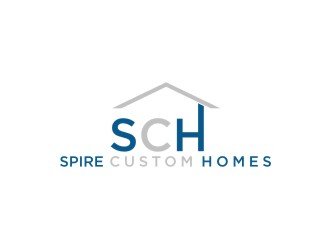 Spire Custom Homes logo design by sabyan