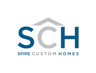 Spire Custom Homes logo design by sabyan