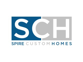 Spire Custom Homes logo design by sabyan