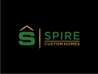 Spire Custom Homes logo design by sabyan