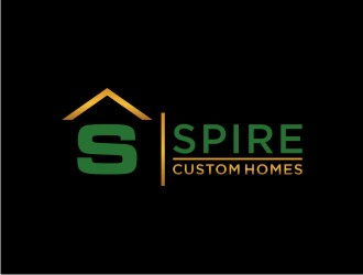 Spire Custom Homes logo design by sabyan