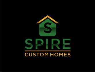 Spire Custom Homes logo design by sabyan