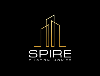 Spire Custom Homes logo design by xorn