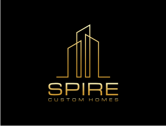 Spire Custom Homes logo design by xorn