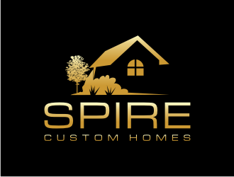 Spire Custom Homes logo design by xorn