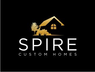 Spire Custom Homes logo design by xorn