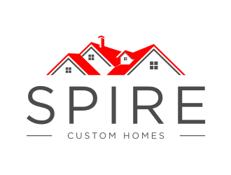 Spire Custom Homes logo design by xorn