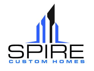 Spire Custom Homes logo design by ElonStark