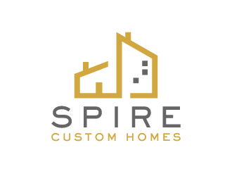 Spire Custom Homes logo design by akilis13